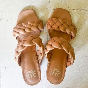 NIB Steve Madden Braided Heeled Sandals